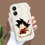 Armas koomiksimustriga kreemja tekstuuriga korpus, lainelise servaga pehme silikoonkaanega telefoni&uuml;mbris Xiaomi Redmi jaoks Redmi K70E puhas