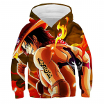 One Piece Hoodie Laste kapuutsiga dressipluus Anime Luffy Hoodie Laste riided Poisid T&uuml;drukud Pikkade varrukatega S&uuml;gisene soe Pullover vabaaja topid S
