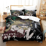 Lupin III Voodipesukomplekt &Uuml;he-, Kahe-, T&auml;is-, Kuninganna-, Kuninga suurusega Voodikomplekt T&auml;iskasvanu Laste Magamistuba Tekikoti Komplektid 3D Tr&uuml;kk Anime EU Single 135x200cm