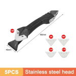 5-&uuml;hes silikoonist kaabits, tihendust&ouml;&ouml;riistad, klaasliim, nurgakaabits, roostevabast terasest peaga viimistleja hermeetik kaabits p&otilde;randavahed spaatel