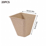 20 tk seemikutops &Uuml;hekordselt kasutatavad lasteaiapotid paberimass Biolagunev seemikute idanemine kultiveerimiskausi komplekt Taimetarvikud