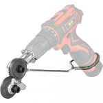 Kaasaskantavad spetsiaalsed elektrilised puurk&auml;&auml;rid, kinnitused metallplaadi k&auml;&auml;rid, rauast nibbler, t&auml;pne l&otilde;ikeleht l&otilde;iketera saag h&otilde;be