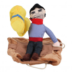 Lemmiklooma koera kauboi kost&uuml;&uuml;m Naljakas ratsutamisriided Cosplay r&otilde;ivad (L) L