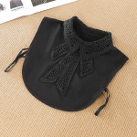 Naiste v&otilde;ltskrae pools&auml;rk Naiste s&auml;rk v&otilde;ltskrae naistele must naiste eemaldatav krae pits rev&auml;&auml;r Faux lips