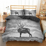 Talumaja Loomade Tekikott Hirv P&otilde;der Voodipesukomplekt Mikrofiiber Lehm Tekikoti Kate T&auml;is Kahene Suur Lastele T&auml;iskasvanutele Teismeliste Toa Sisustus 70x133cm 2pcs