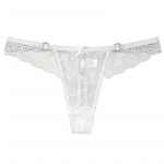 Uued Seksikad Mustad Pitsist Stringid - Madala V&ouml;&ouml;kohaga &Otilde;&otilde;nes Disain Puuvillase Kiiluga, Euroopa ja Ameerika Stiil L valge