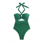 Naiste Monokini polsterdatud alustraadiga &uuml;hev&auml;rvilised p&auml;itsetega &uuml;hes t&uuml;kis bikiinid &otilde;&otilde;nsa disainiga rannapuhkuse ujumisriietega S