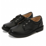 Laste mustad nahast Oxford kingad - Pehme tald, Ehtne nahk, Ideaalne kooli v&otilde;i pidulikeks s&uuml;ndmusteks Size 33 (21.7cm) matt must v&auml;rv