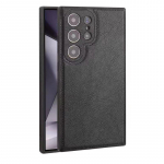 Premium nahast telefoni&uuml;mbris Samsung Galaxy S25 Ultra S24 S23 jaoks, veisenahast retro premium nahast Samsungi telefoni kate Galaxy S25 must