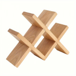 1/2-osaline palgist Euroopa veiniriiul, t&auml;ispuidust loominguline lauaarvuti veinipudeliriiul, elutoa kaunistus kolmekihiline puidust vitriin SMJJ-1PC