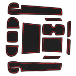 12 tk keskkonsooli voodrimattide komplekt, l&otilde;hnatu, paindlik asendus Suzuki Swift 2018 jaoks?2020