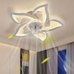 Ventilaatoriga laelamp Lihtne kaasaegne magamistoa laeventilaator
