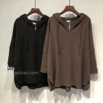 Naiste 2023 XL 300lb kapuutsiga keskmise pikkusega lahtine slim pikkade varrukatega T-s&auml;rk kevadiseks ja s&uuml;giseseks kandmiseks 2XL (Recommended 160-200 lbs) kohv