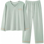 Naiste Kost&uuml;&uuml;m 2-osaline Komplekt Puuvillane Pidžaama T-s&auml;rk ja P&uuml;ksid Puuvillane &Uuml;lem&otilde;&otilde;duline Vabaaja Suvekost&uuml;&uuml;m Kaks Osa &Uuml;lemine P&uuml;ksid XXXXL roheline