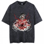 Anime Attack On Titan T-s&auml;rk Hip Hop Oversized Streetwear Vintage tr&uuml;kitud pestud l&uuml;hikeste varrukatega T-s&auml;rgi topid S