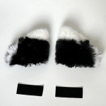 Loominguline armas mootorrattakiiver, plush-kassik&otilde;rvad, 1 paar, motokrossikiiver, kaunistamiseks, kleebiste aksessuaarid, cosplayer, stiil kingitusena roosa