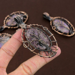 Labradorite Handmade Copper Wire Wrap Jewelry Pendant 2.84 h9h64