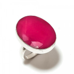 Ruby(Simulated) Gemstone Handmade 925 Sterling Silver Jewelry Ring Size 6 w0v19