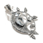 White Topaz Handmade 925 Sterling Silver Jewelry Pendant 2.56 n5r20