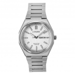 Citizen Zenshin Super Titanium Valge sihverplaat Eco-Drive AW0130-85A 100M Meeste k&auml;ekell valge