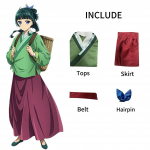 SCIONE Maomao Cosplay Kost&uuml;&uuml;m Anime Apteegit&uuml;druk Halloween Lava Cosplay 2D Anime R&otilde;ivastus XS