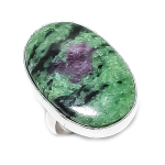 Ruby Zosite Gemstone Handmade 925 Sterling Silver Jewelry Ring Size 9 f9c09
