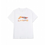 Li Ning spordimoe seeria T&auml;helogo Multikakujutisega Tr&uuml;kitud L&otilde;tv Vabaaja L&uuml;hikeste Varrukatega T-s&auml;rk Unisex Topp Valge AHSU837-2 L
