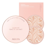 AGE 20's Glow Fit Tone Up P&auml;ikesepuuder 12.5g +2 T&auml;itepakki SPF50+ PA++++