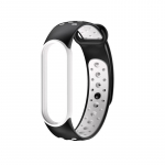 Silikoonrihm Xiaomi Mi Band jaoks 6 5 4 3 Sport K&auml;ev&otilde;ru randmerihm Xiaomi mi riba jaoks 3 4 5 k&auml;ev&otilde;ru Miband 4 3 5 Rihm Mi Band 5 6 valge/must