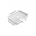 Silikoonist kraanialus K&ouml;&ouml;gi valamu alus Seebidosaator K&auml;sn N&otilde;ude kuivatusalus Valamu pritsmekaitse Kuivatusmatt T&ouml;&ouml;tasapinna hoiualus Seebialus White-S