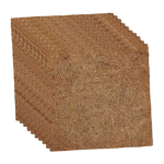 10 kana puuri alusmatti, pesakasti mitmeotstarbelised munakaitsed, pehmed tarvikud, esmaklassilised vooderdised 25cmx25cm brown