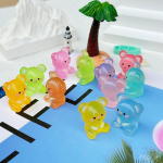 5 tk multika helendav kolmem&otilde;&otilde;tmeline v&auml;ike karu mikro maastiku ornament loominguline DIY kodu kaunistamise tarvikud kingitused United States