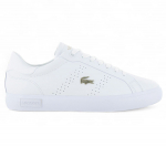 LACOSTE Powercourt 2.0 124 - Damen Sneakers Schuhe Leder Wei&szlig; 747SFA0072216 ORIGINAL EU 38 UK 5 valge