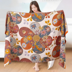 1 tk kiiresti imav vannir&auml;tik vannitoa ranna jaoks, puhtast puuvillasest l&otilde;ngast žakaarmadratsi vannir&auml;tik, pehme suur r&auml;tik 80x160 cm, erineva stiiliga lillemustriline disain 80*160cm