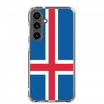Coque T&eacute;l&eacute;phone &ndash; Samsung &ndash; Galaxy S24 Ultra &ndash; Drapeau Islande &ndash; Souple &ndash; mitmev&auml;rviline