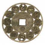 Tai amulett Hiina sodiaak Vana m&uuml;nt Retro Vintage Kaitsev v&otilde;lu Talisman V&otilde;imas Rikkus Edu Tervis &Otilde;nnelik ehtekunst Budistlik onesize