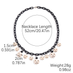 p&auml;rlikee Kristallist S&uuml;damega Kaelakee Mood Korea Laine S&auml;rav Rangluu Kett Kaelakee Naised Trendikas Peo Kingitused 25 Orange Rice Beads