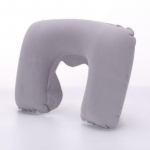 Press on Inflatable Pillow to Relax Neck Travel U-shaped Pillow Foldable and Portable with Leak Proof Device Ordinary U-shaped
