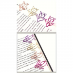 40 tk Tulbi kirjaklamber lill Loov multikas armas kirjatarvete kirjaklamber Kontori kujuga metallist kirjaklamber 40pcs