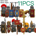 Keskaja S&otilde;jaline Rooma S&otilde;ja Tegevusfiguurid Armee Figuurid Ehitusklotsid Kiiver Relvad Tarvikud Lastele M&auml;nguasjade Kingitused