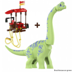 MOC Juuraajastu Dinosaurus Maailm Dino Park Suur Brachiosaurus Mudel Ehitusklotsid DIY Dinosaurus Figuurid Klotsid M&auml;nguasjad Lastele Kingitused