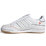 Adidas Continental 80 Triibulised Tikitud Lillega Unisex Tossud Valge Jalats-Valge H&otilde;bedane-Metallik GZ3044 36⅔