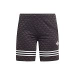 Adidas Originals Adicolor 70ndate Retro Seeria Signature Logo Prindi V&auml;rviplokk Vabaaja L&uuml;hikesed P&uuml;ksid Meeste Alaosad Must IP6973 XS