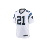 Nike X NFL koost&ouml;&ouml; Jeremy Chinn Carolina Panthers Kirjatr&uuml;kiga V-kaelusega L&uuml;hikeste varrukatega Jalgpallis&auml;rk Meeste pealisr&otilde;ivad Valge 67NM02PI9DF-SZ0 S black