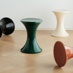 Liivakellakujuline hoiustamisega jalatoe taburet 17,3x12,2 tolli Lihtne disain Loov vannituppa Tugev ots pruun