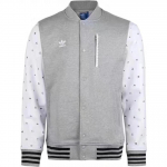 Adidas Originals kolmeleheline mustriga varrukaga &uuml;he n&ouml;&ouml;biga spordijakk meestele &Uuml;ler&otilde;ivad Hall AC0499 S
