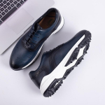 Moodsad Retro Meeste Ehtsa Nahast Brogues Oxford Libisemiskindlad Meeste Vabaaja Tossud Spordijalatsid Bullock Nikerdustega Kohtinguks Meeste Kingad 7 sinine
