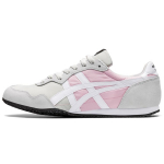Onitsuka Tiger Serrano Kangas S&uuml;nteetiline Nahk Retro Mugavad Jooksukingad Unisex Tossud Hall Roosa 1183B400-023 44