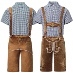 Saksa Oktoberfest Baieri Meeste &Otilde;llekost&uuml;&uuml;m Cosplay XXL gray