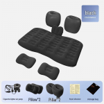 Kolme-seitsme jaotusega t&auml;ispuhutav auto voodi lastele - Universaalne kokkupandav tagumise istme reisimadrats sedaanidele ja maasturitele